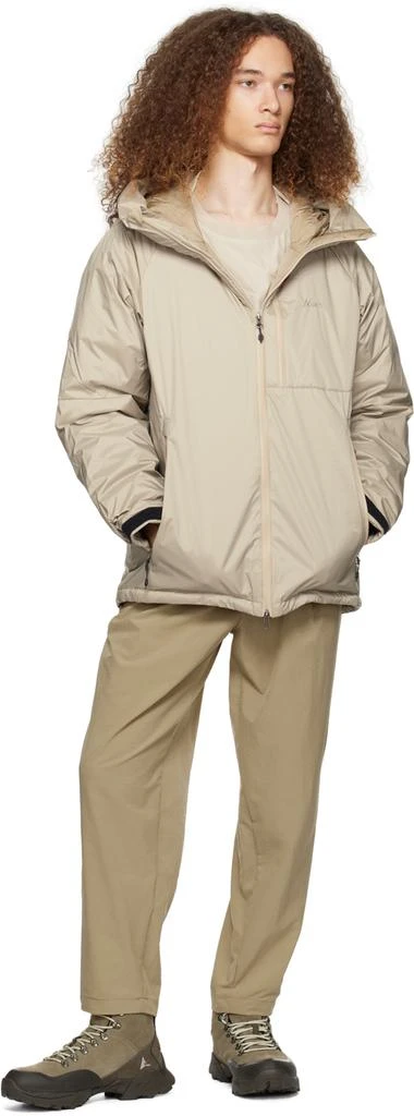 NANGA Beige Raglan Sleeve Down Jacket 4