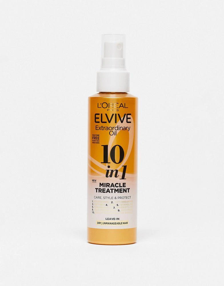 L'Oreal Paris L'Oréal Paris Elvive Extraordinary Oil 10 in 1 Miracle Treatment Leave-In Spray For Dry, Unmanagable Hair 150ml 1