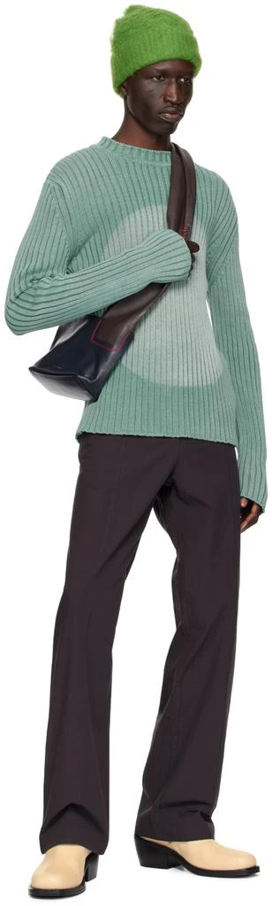 Edward Cuming Blue Rib Sweater 4