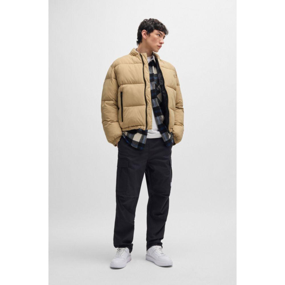 Hugo Boss Slim-fit water-repellent jacket with logo badge