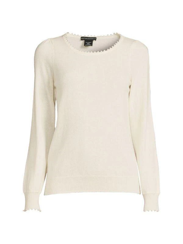 Sofia Cashmere Pearl Studded Cashmere Sweater 3