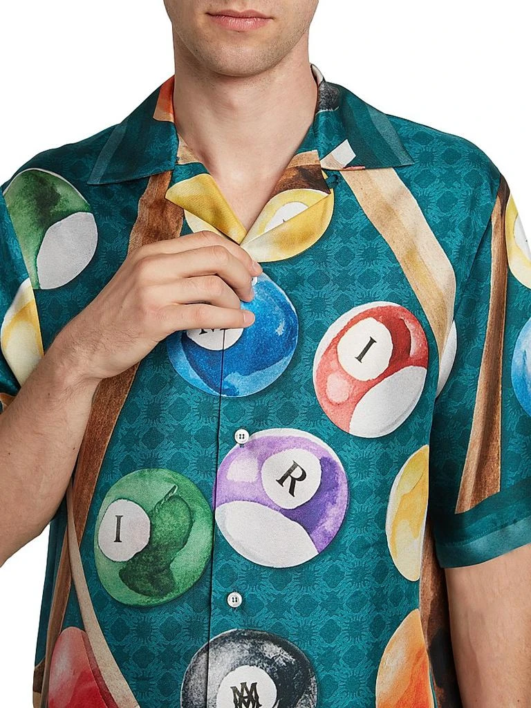 AMIRI Billiards Silk Bowling Shirt 6