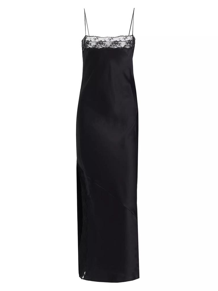 SIR. Willa Silk Satin Maxi-Dress