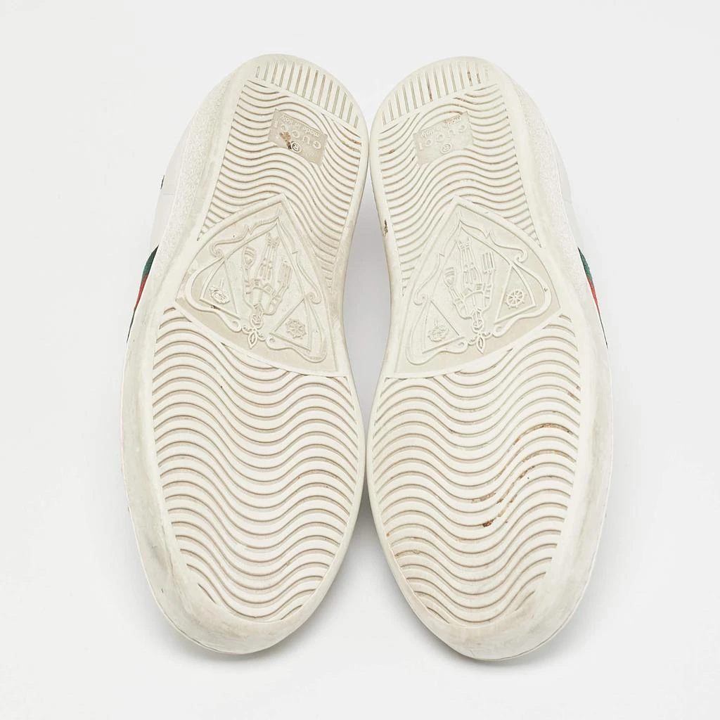 Gucci Gucci White Leather Ace Bee Embroidered Low Top Sneakers Size 36 6