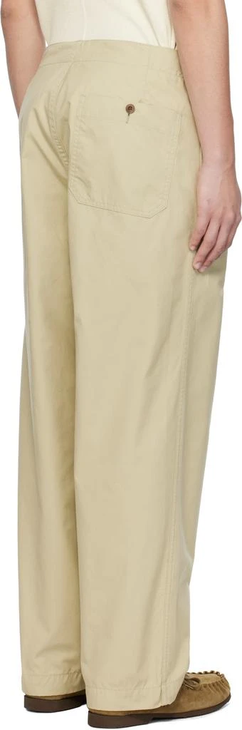 Nanamica Khaki Side Belt Wide Trousers 3