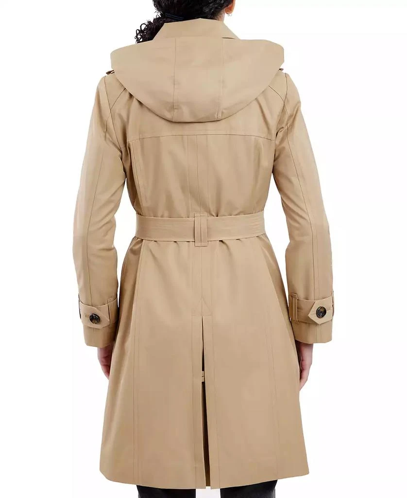 London Fog Women's Double-Breasted Hooded Trench Coat, Created for Macy's 2