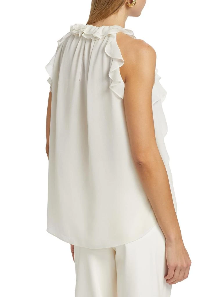 Kobi Halperin Bristol Ruffle Chiffon Sleeveless Blouse 2