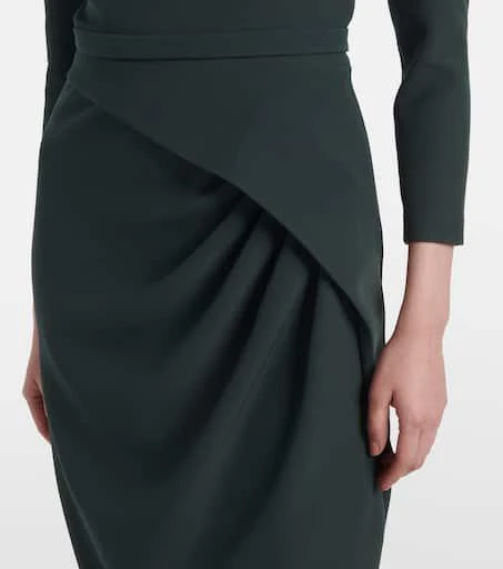 Safiyaa Mahir draped crêpe gown 4