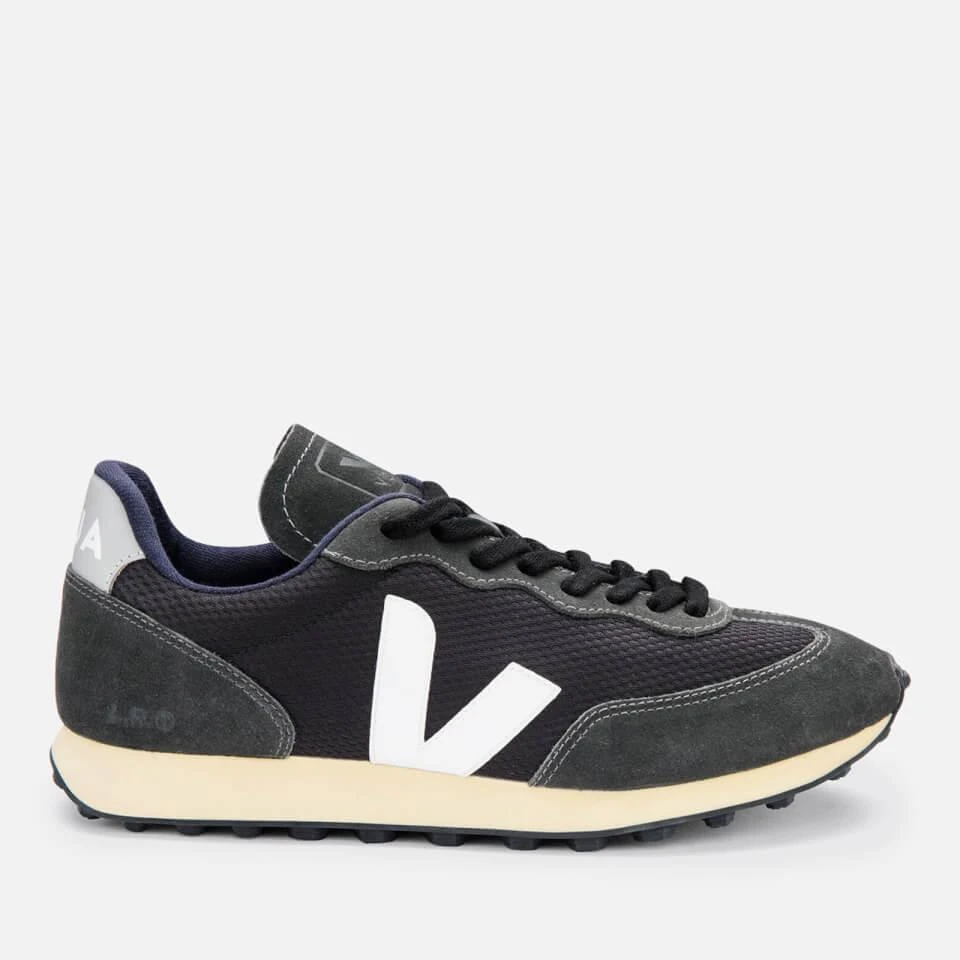 Veja VEJA WOMEN'S RIO BRANCO MESH RUNNING STYLE TRAINERS - BLACK/WHITE/OXFORD GREY 1