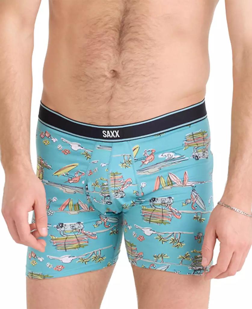 SAXX Men's Daytripper Relaxed-Fit Moisture-Wicking Printed Boxer Briefs