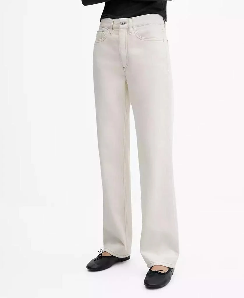 Mango Women's Mid-Rise Straight Jeans 1