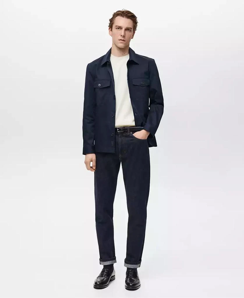 Mango Men's Tapered-Fit Jeans 4