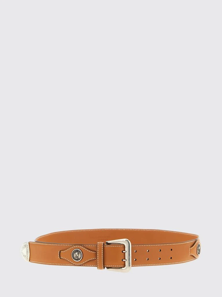 Ermanno Scervino Green 100% Cotton Rustic Bronze Buckle Belt  display picture 3