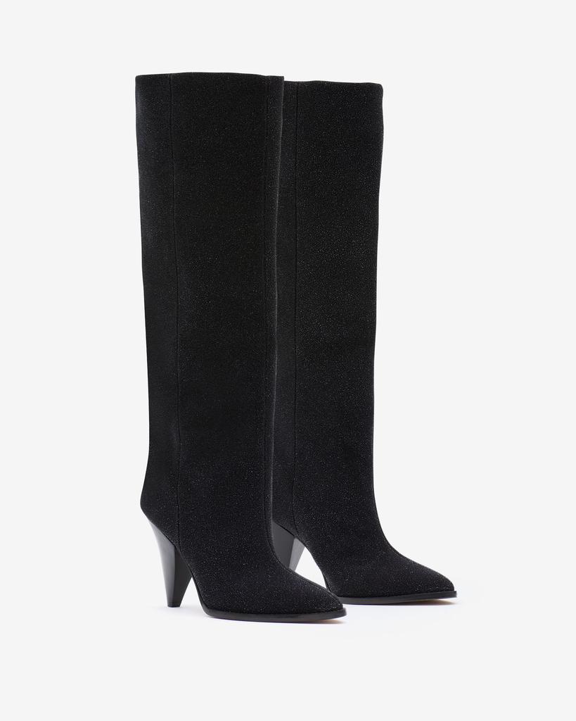 Isabel Marant ISABEL MARANT, RIRIO GLITTER SUEDE BOOTS - Women - Black - 39