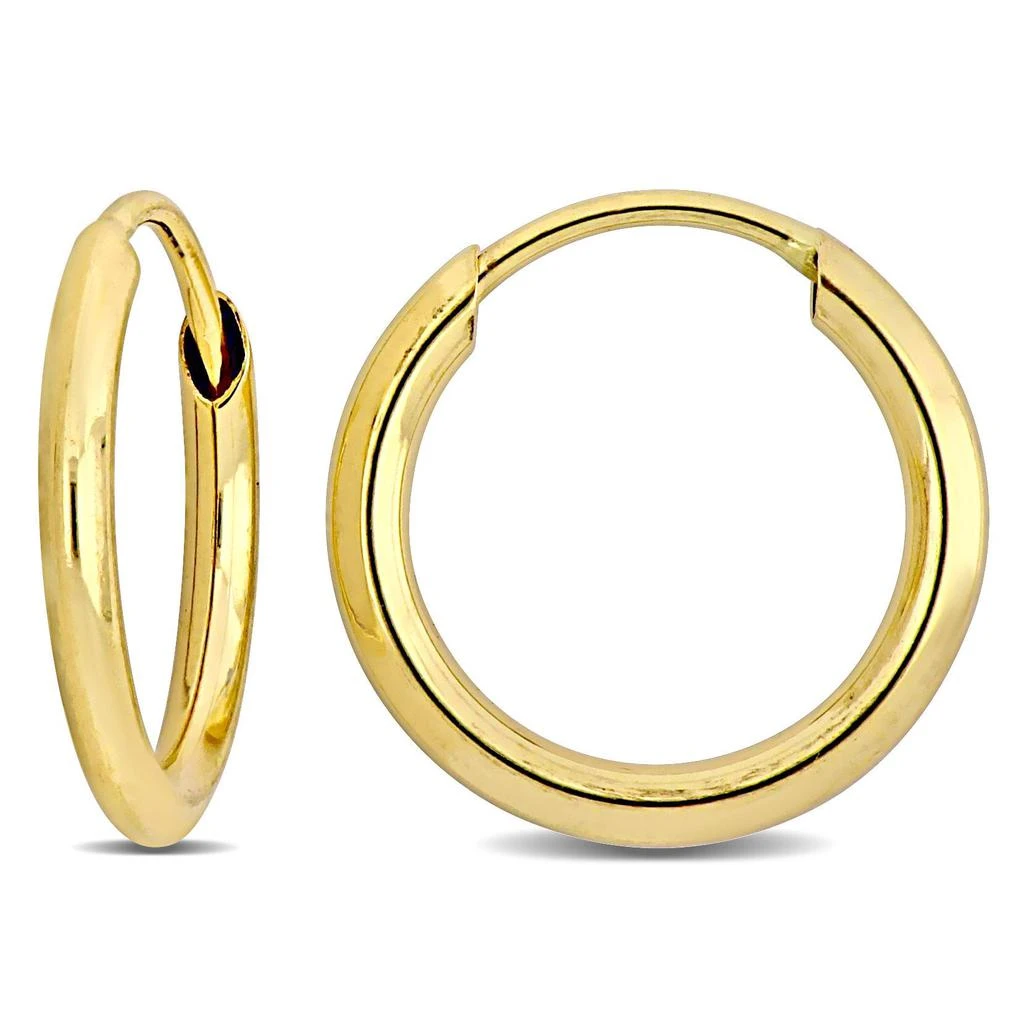 Mimi & Max 11mm Hoop Earrings in 14k Yellow Gold 1