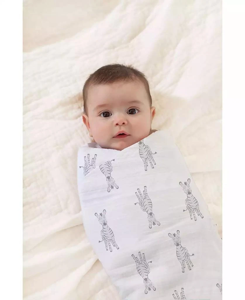 aden + anais Baby Boys or Baby Girls Animal Swaddle Blankets, Pack of 4 3