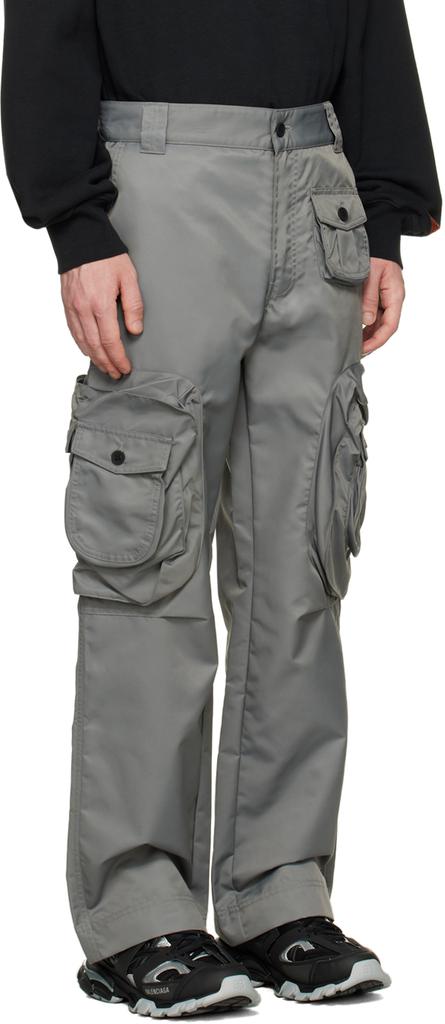 Heron Preston Gray Ex-Ray Cargo Pants