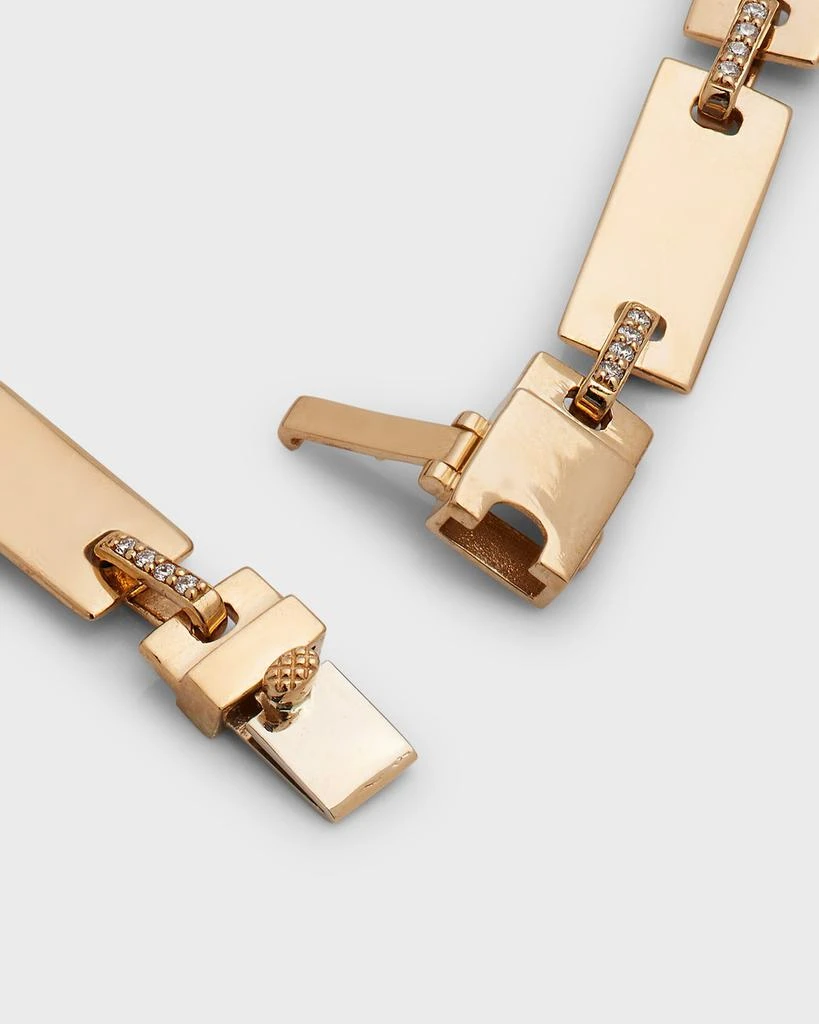 LANA 14K Gold Flawless Tag Link Bracelet 4