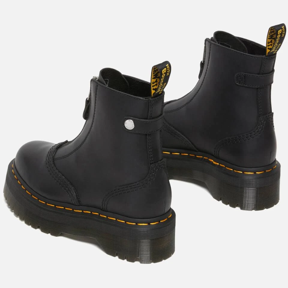 Dr. Martens DR. MARTENS JETTA ZIP FRONT LEATHER BOOTS 3