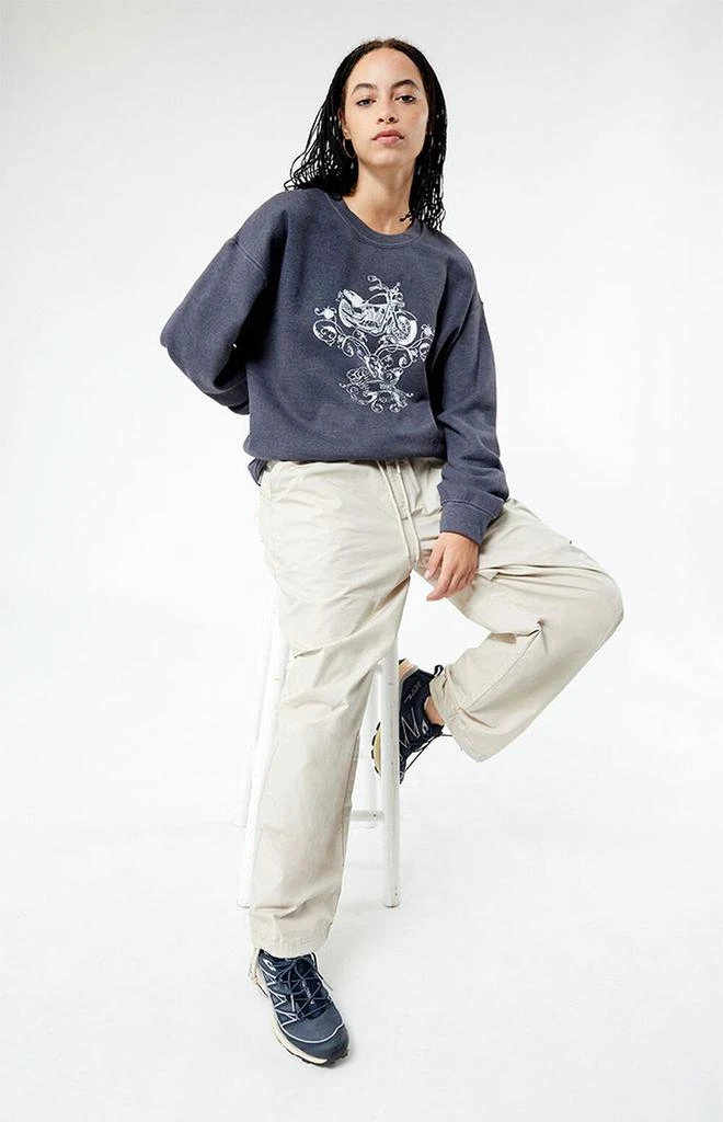 Golden Hour Angel Racing Garage Crew Neck Sweatshirt 4