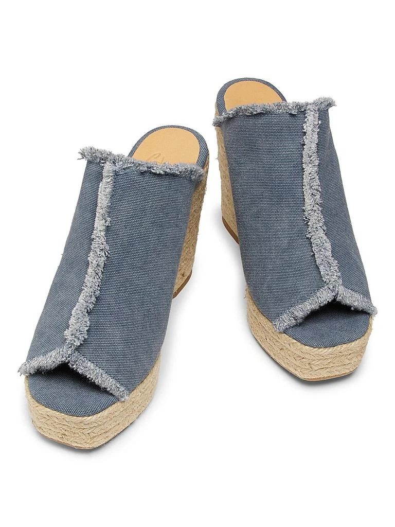 CASTAÑER Fatima 95MM Canvas Wedge Espadrilles 4