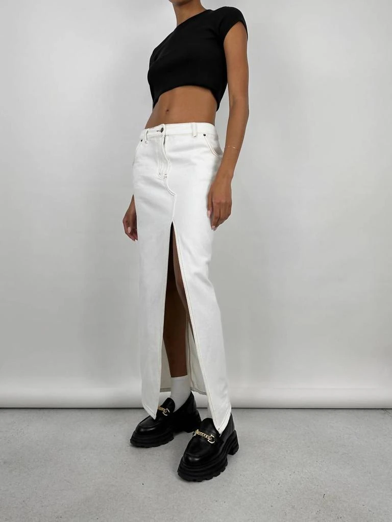 Lioness Lioness - Slit Front Denim Midi Skirt 2
