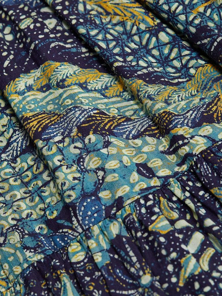 Ulla Johnson Essie Patchwork Batik Midi-Dress 7