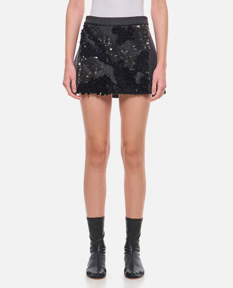 Plan C Embroidered Mini Skirt
