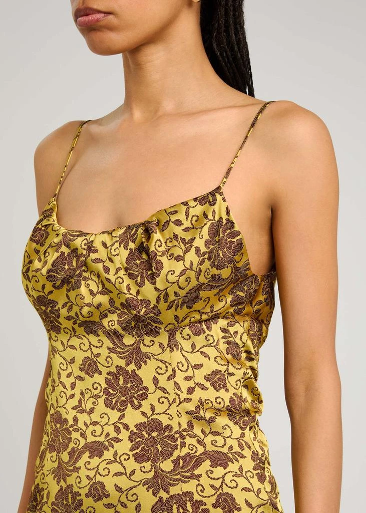 Dries Van Noten Dirios floral-jacquard satin maxi dress 5