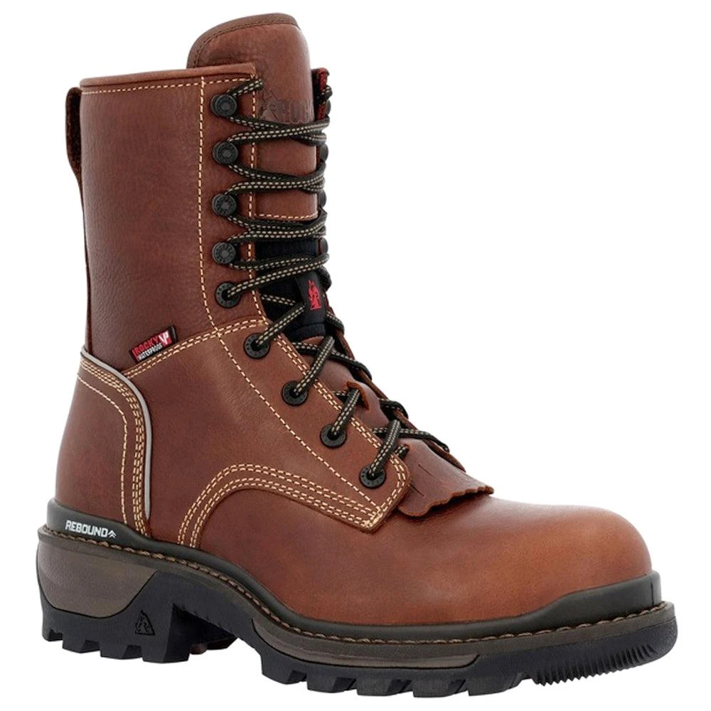 Rocky Rams Horn Logger 9 inch Waterproof Composite Toe Work Boots 2