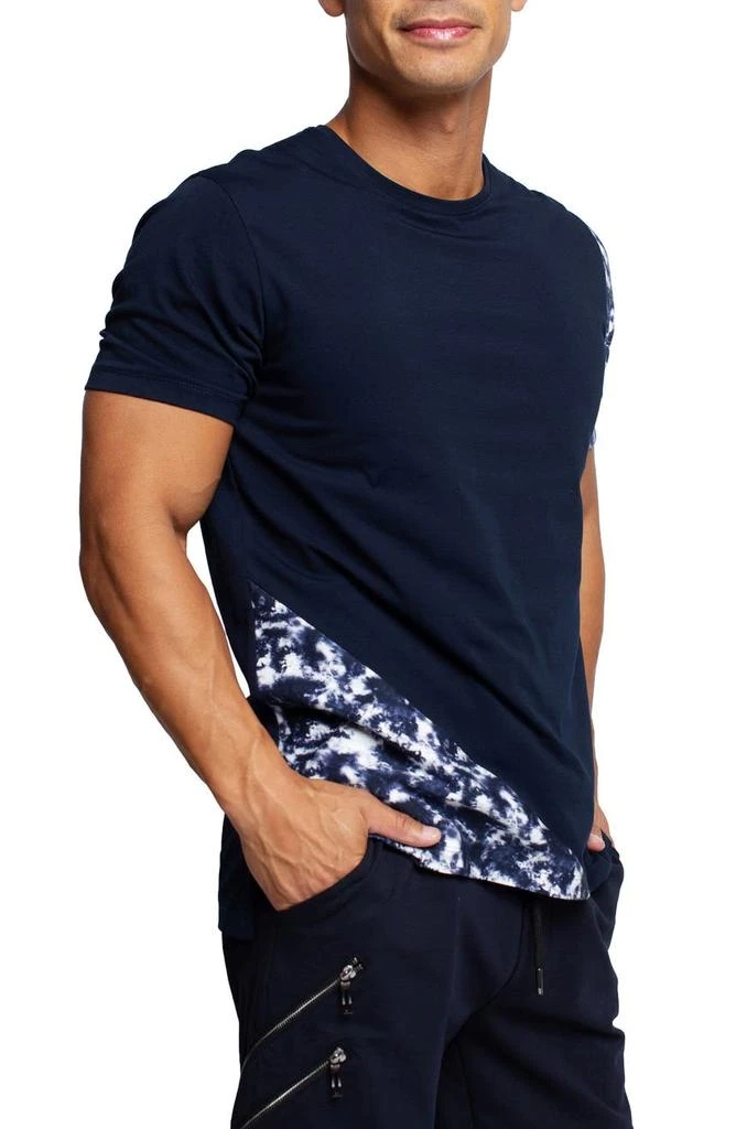 Maceoo Panel Tie Dye Blue T-Shirt 6