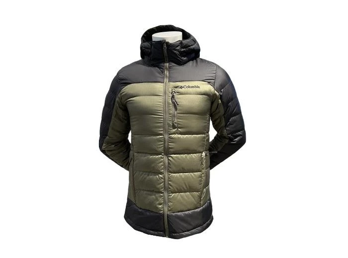 Columbia Porter Heights FS Hooded Down Jacket Homme Kaki 1