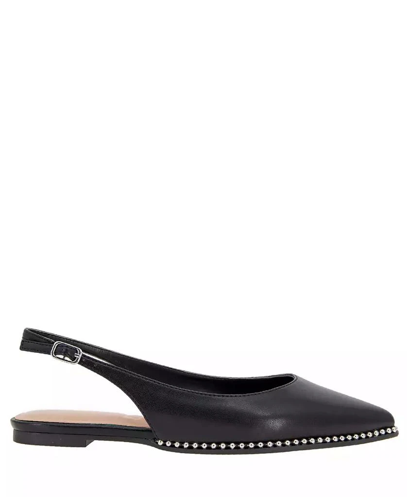 BCBG Women's Valerie Studded Slingback Pointed-Toe Flats 2