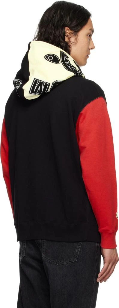 Bape Black & Red China Shark Full Zip Hoodie 3