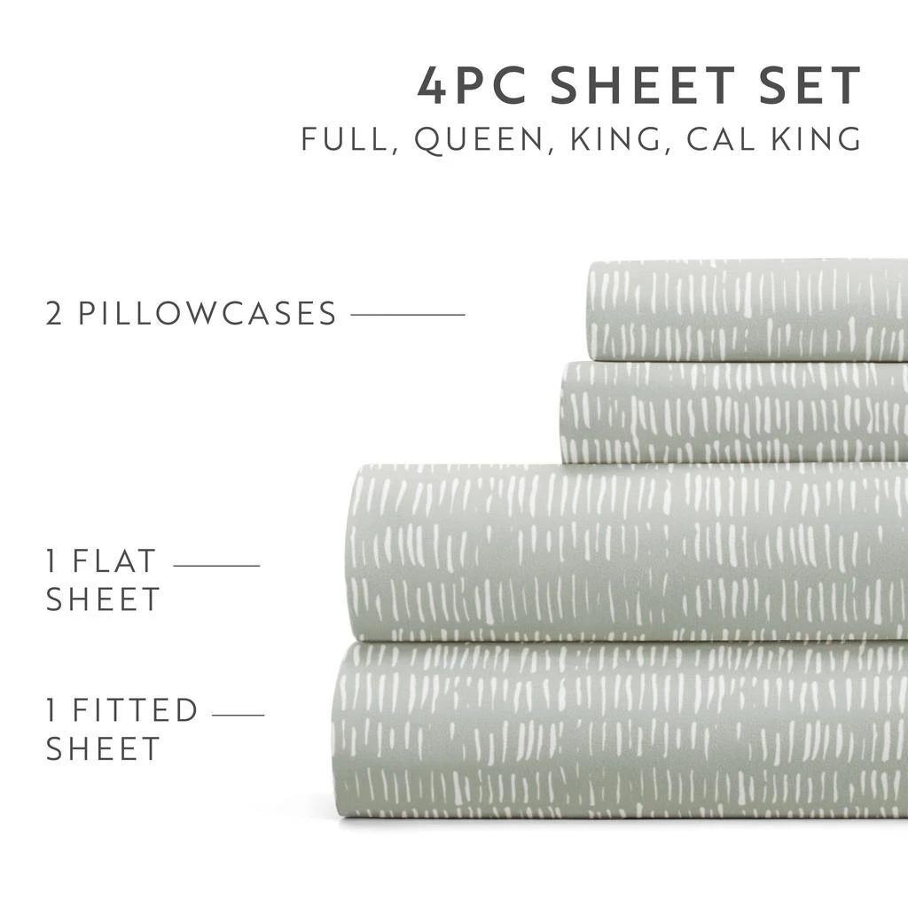 IENJOY HOME Soft Lines 4-Piece Sheet Set 6