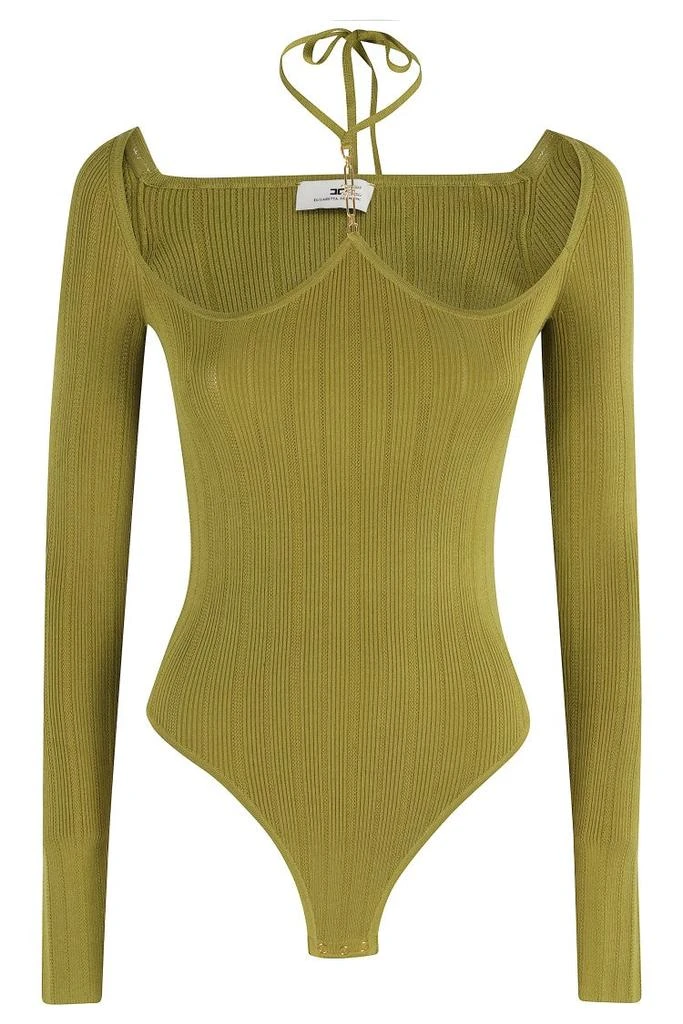ELISABETTA FRANCHI Tricot Body With Unique Neckline