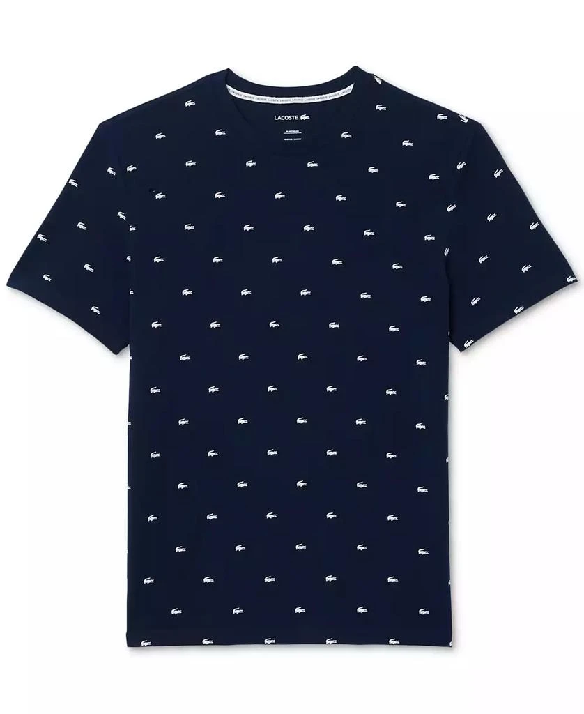 Lacoste Men's Allover Crocodile Logo Underwear T-Shirt 5