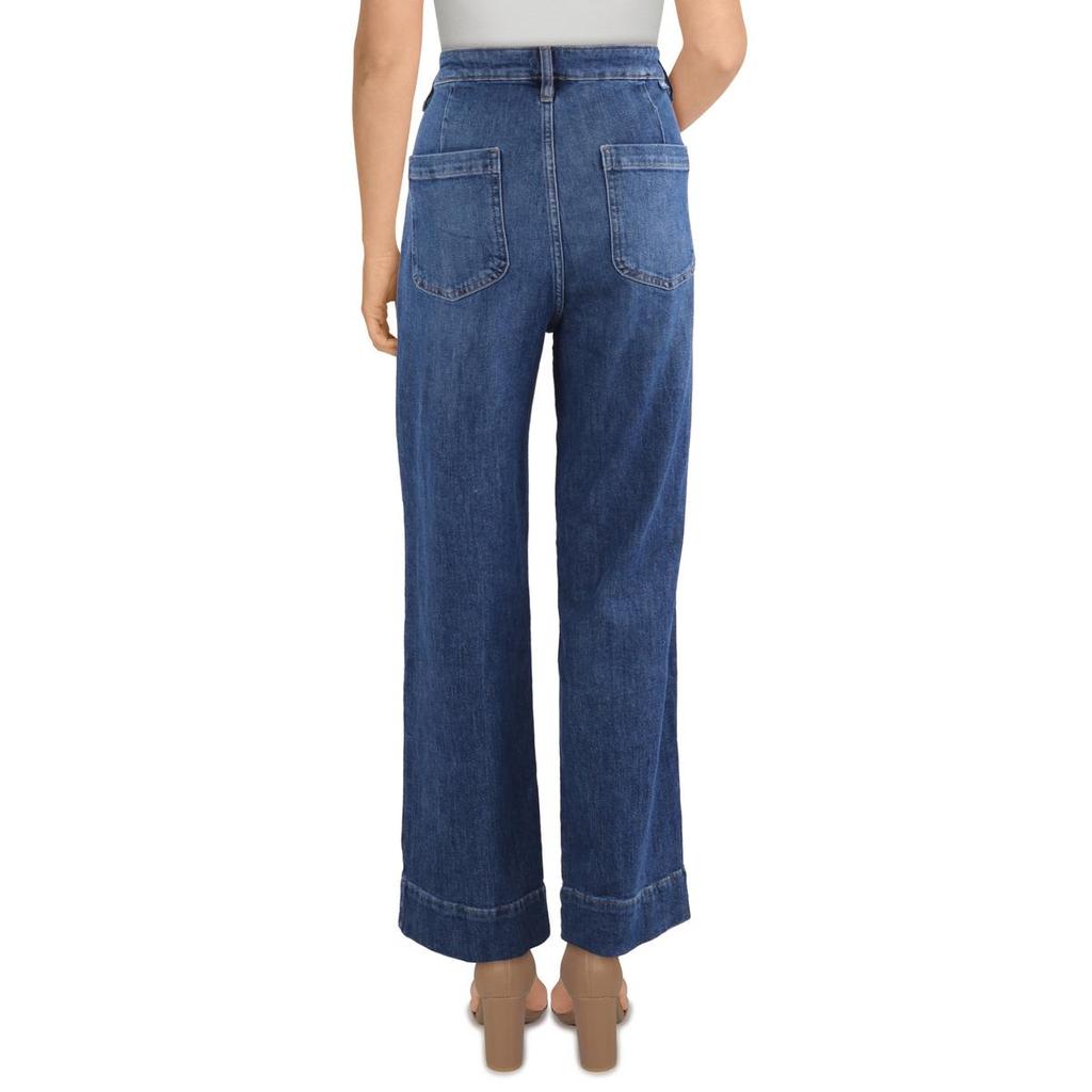 Jag Jeans Sophia Wide Leg Womens High Rise Med Wash Wide Leg Pants