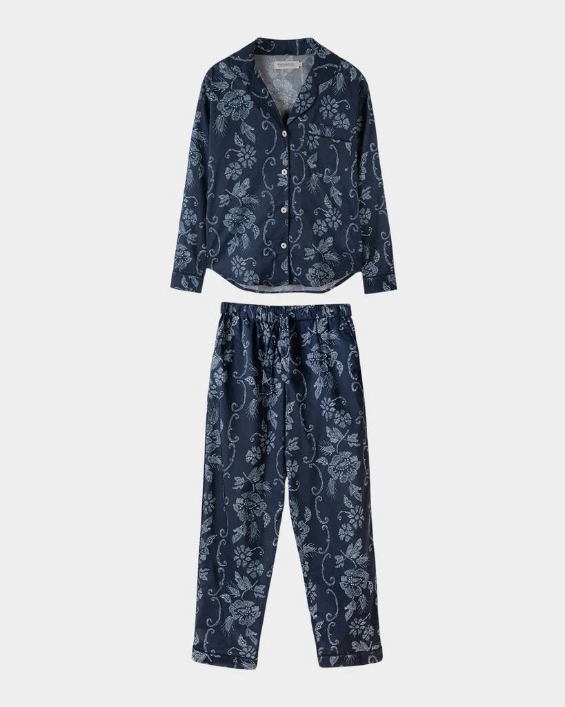 Desmond & Dempsey Floral-Print Organic Cotton Pajama Set 1
