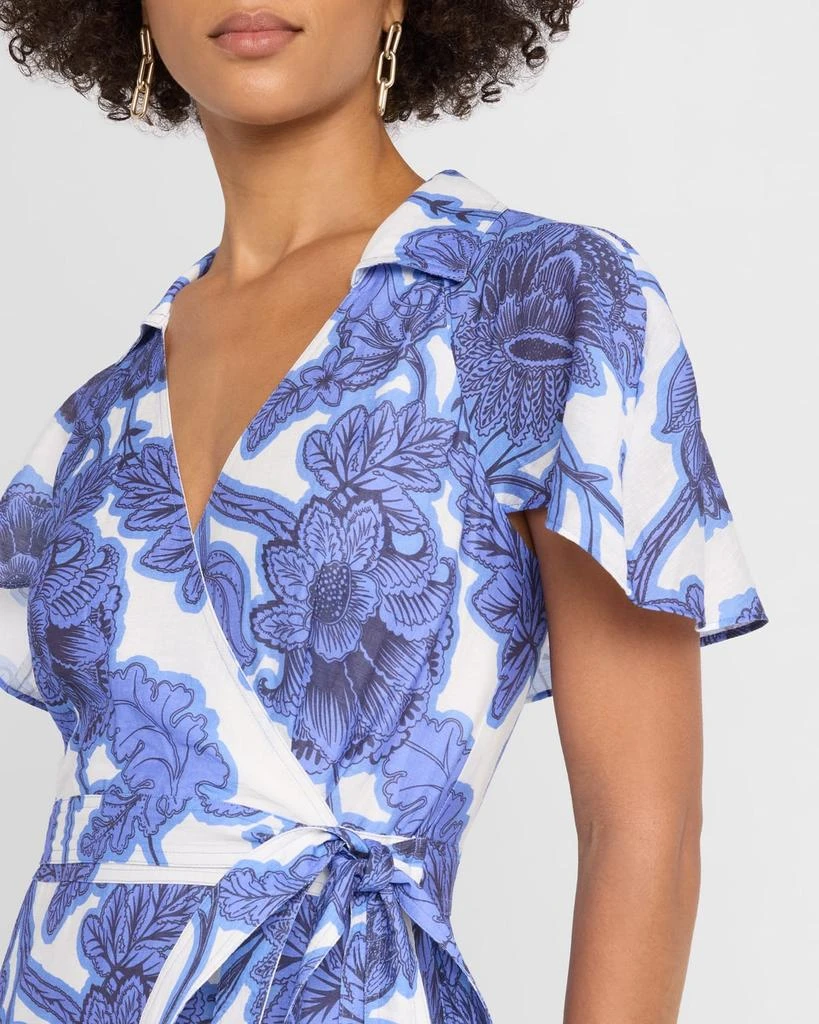 Alexis Avanna Floral Short-Sleeve Wrap Dress 5