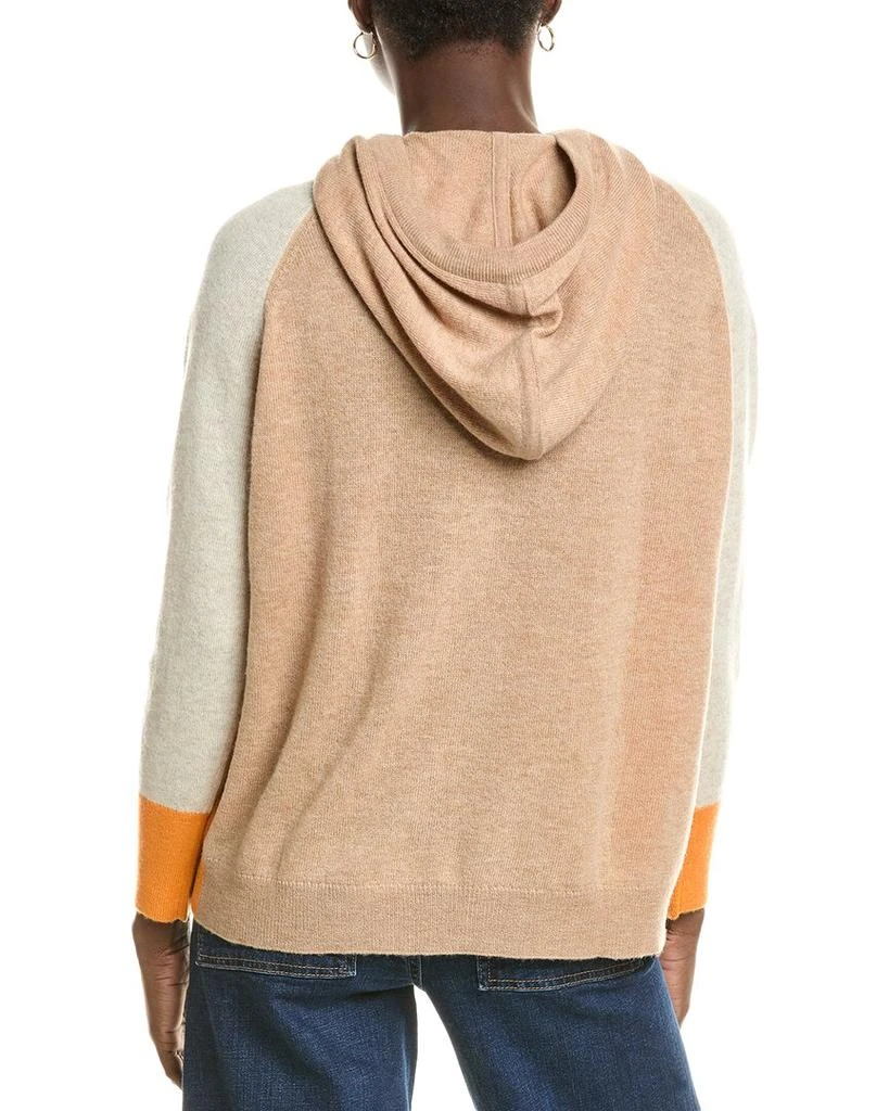 Brodie Cashmere Wool & Cashmere-Blend Contrast Bling String Hoodie 2