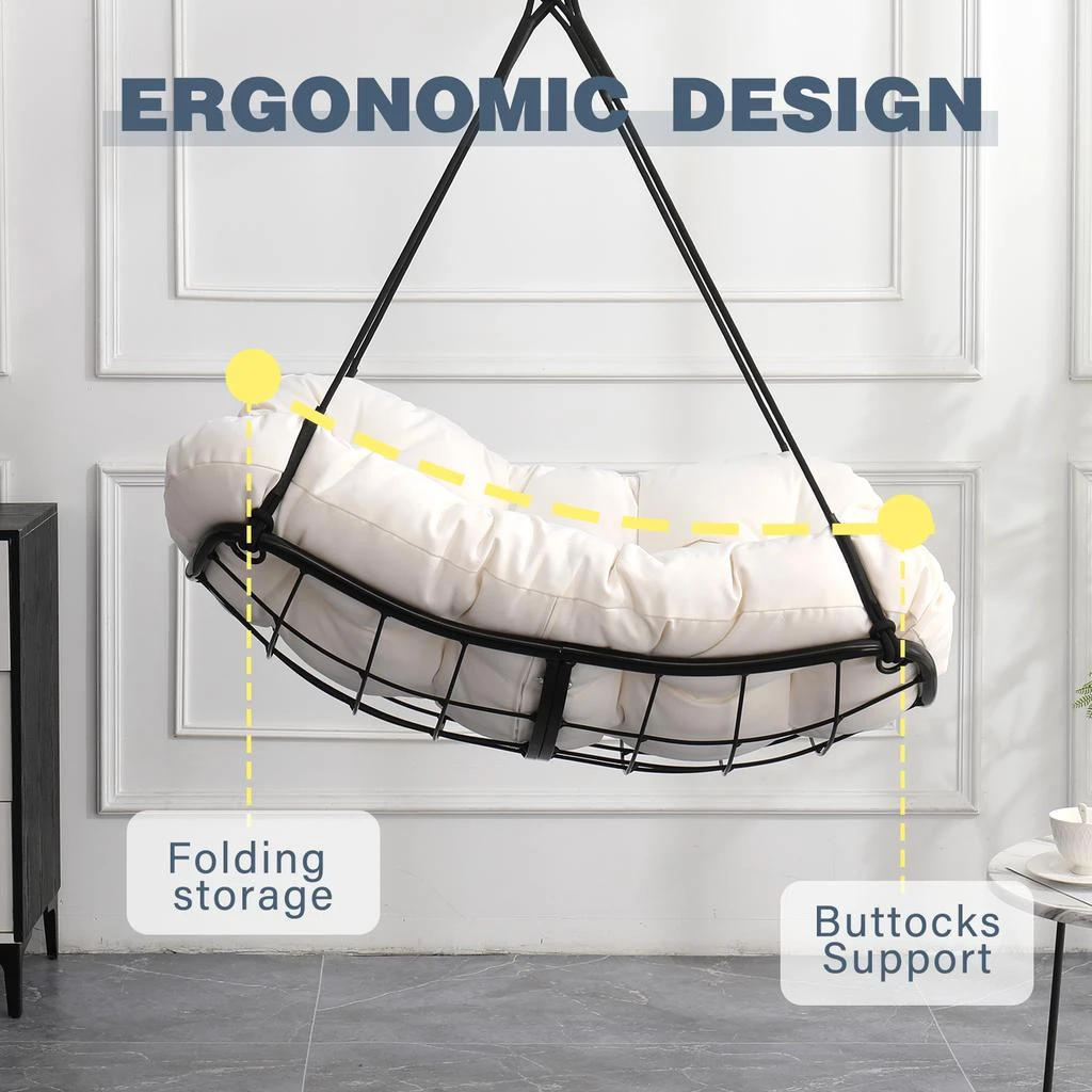 Streamdale Furniture Streamdale Hammock Chair Swing with Cushion - Outdoor/Indoor 2