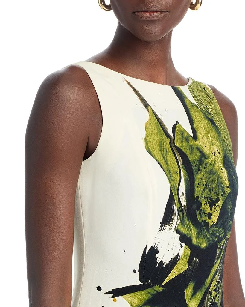 Jason Wu Boatneck Fit And Flare Crepe Dress 2