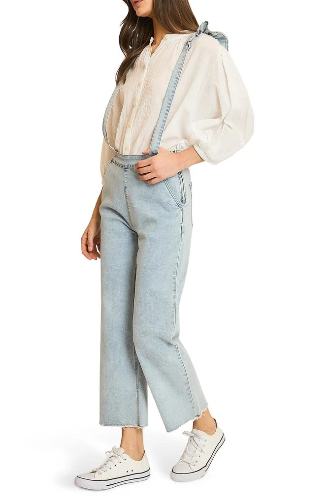 WISHLIST Ruffle Strap Denim Suspender Overalls 4
