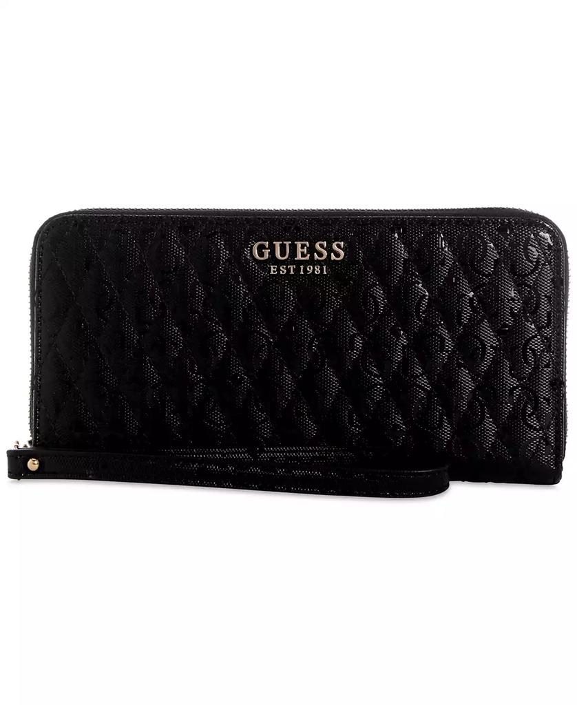 GUESS Betula Quilted Large Zip Around Wallet