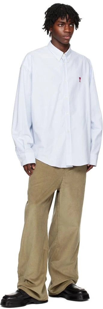 AMI White & Blue Ami De Cœur Shirt 4