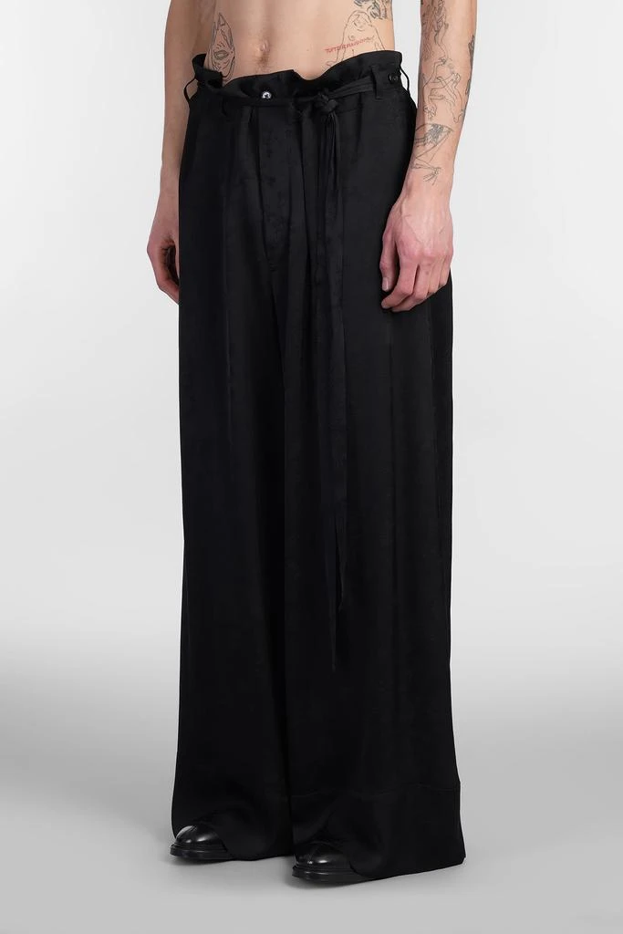 ANN DEMEULEMEESTER Bruse Pants In Black Viscose 4