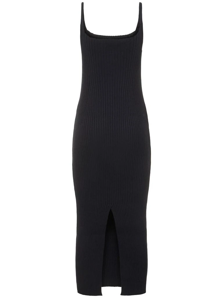 AURALEE Cotton Wide Rib Knit Maxi Dress 4