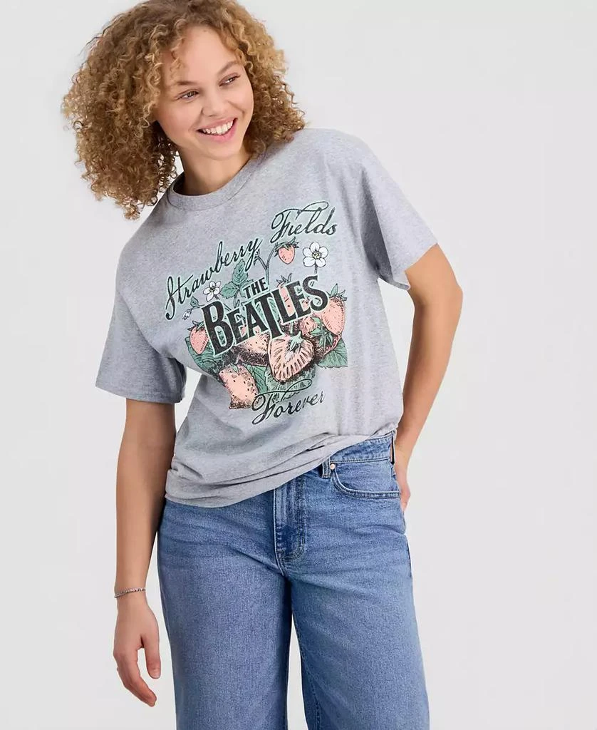Beatles Juniors
 Strawberry Fields Graphic-Print T-Shirt