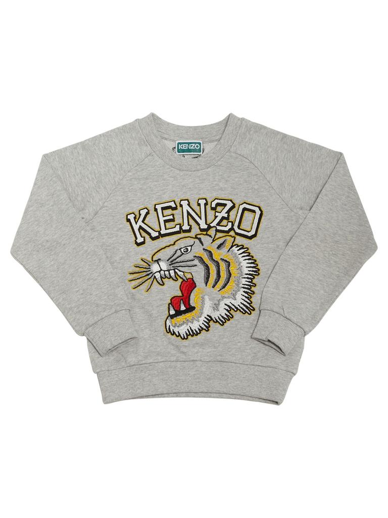 KENZO KIDS Cotton Crewneck Sweatshirt